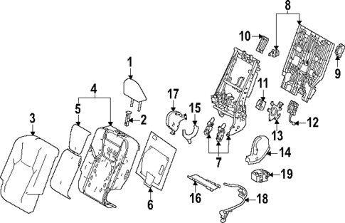 Rear Seat Components for 2024 Lexus RX450h+ #10