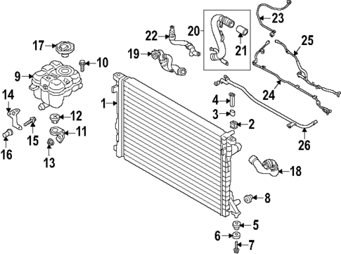 Radiator & Components for 2025 Audi SQ7 #0