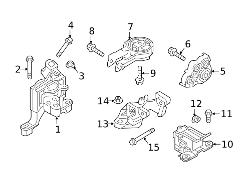Engine & Trans Mounting for 2021 Mazda CX-3 #1