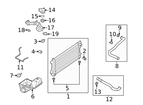 Radiator & Components for 2009 Ford Expedition #0