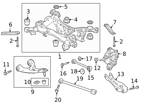 Rear Suspension for 2022 Honda Pilot #2