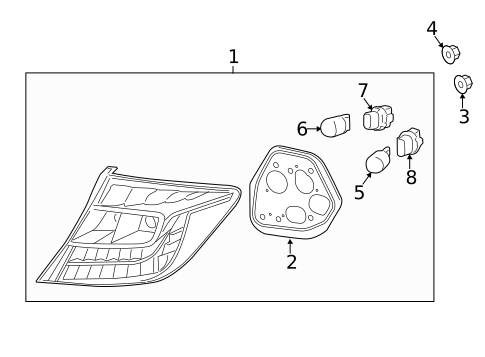 Tail Lamps for 2012 Honda Civic #1