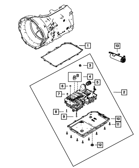 Valve Body, Accumulator, Solenoid and Parking Sprag for 2023 Ram 1500 #0