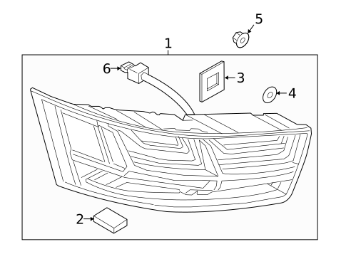 Tail Lamps for 2017 Audi Q7 #1