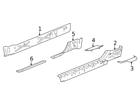 Rocker Panel for 2016 GMC Sierra 1500 #1