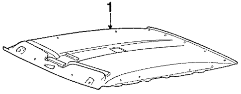 Interior Trim - Roof for 1986 Dodge Colt #0