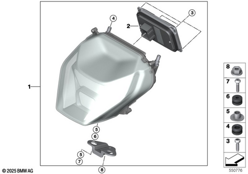 Headlight for 2026 BMW-Motorrad R 1300 R #0