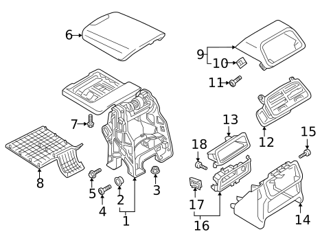 Console for 2025 Audi A6 allroad #1