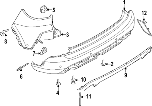 Bumper & Components - Rear for 2023 Ford Escape #0