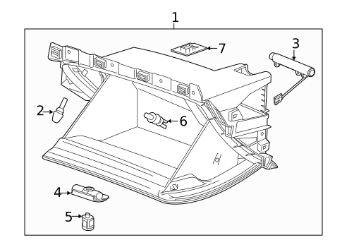 Glove Box for 2018 Cadillac XT5 #0