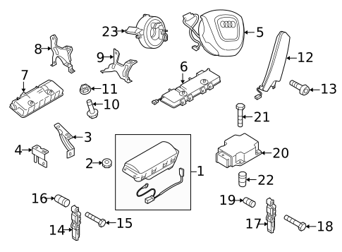 Air Bag Components for 2014 Audi R8 #0