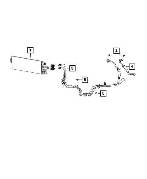 Transmission Oil Cooler and Lines for 2023 Jeep Grand Cherokee L #2