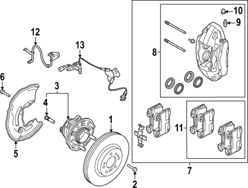 Front Brakes for 2022 Kia Stinger #3