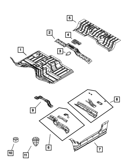 Floor Pans for 2017 Ram 3500 #1