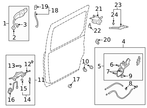 Lock & Hardware for 2003 Mazda MPV #0