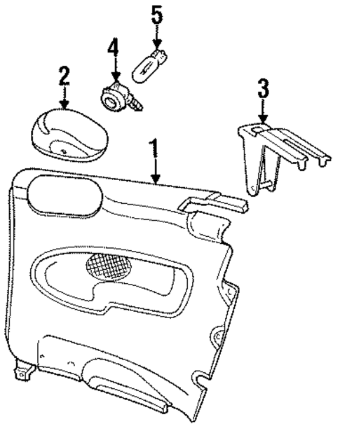 Interior Trim - Quarter Panels for 1996 Saab 900 #0