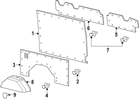 Interior Trim - Side Panel for 2024 Ford Transit-350 #14