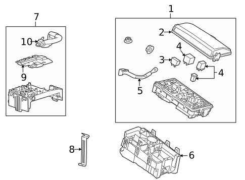 Fuse & Relay for 2012 Cadillac SRX #0