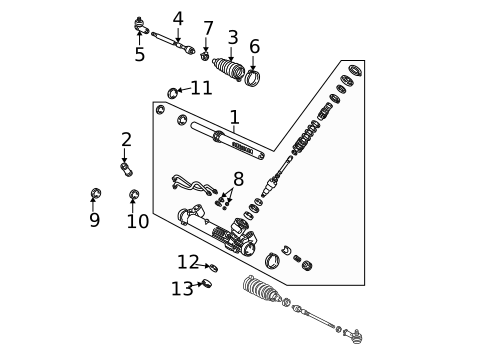 Steering Gear & Linkage for 2004 Ford Focus #0