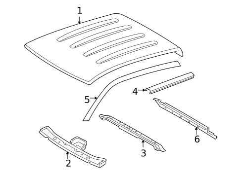 Roof & Components for 2014 Toyota Tacoma #0