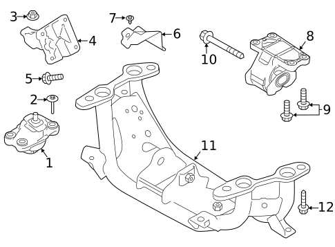 Engine & Trans Mounting for 2023 Land Rover Discovery #0
