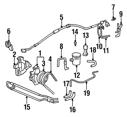 Pump & Hoses for 1994 Honda Civic #0