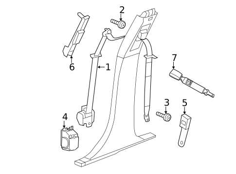 Seat Belt for 2012 Chrysler 200 #0