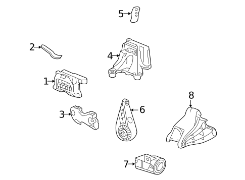 Engine & Trans Mounting for 2018 Cadillac XT5 #1