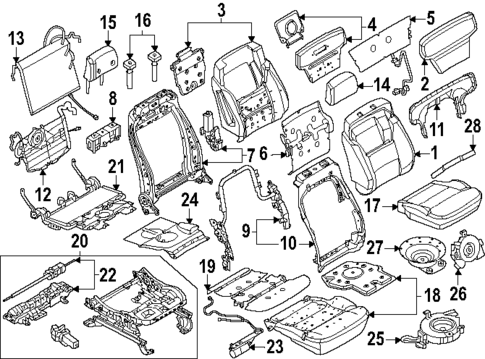Passenger Seat Components for 2024 Ford F-350 Super Duty #0