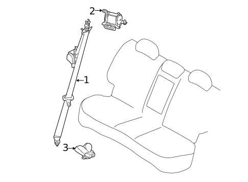 Seat Belt for 2020 Kia Sportage #0