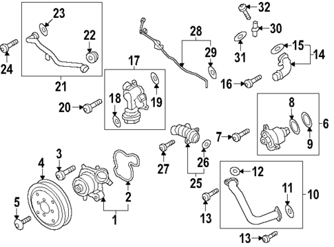 Water Pump for 2025 Porsche Cayenne #0