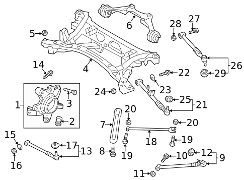 Rear Suspension for 2007 Mazda MX-5 Miata #1