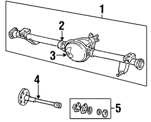 Axle Housing for 1988 Jeep Comanche #0
