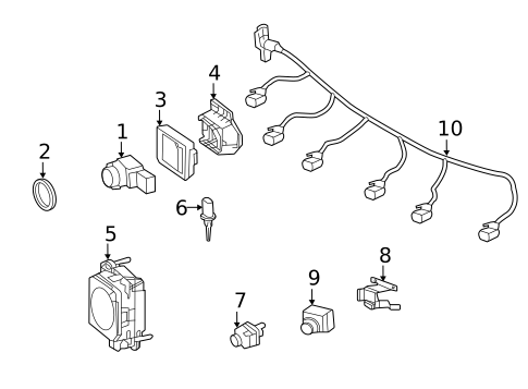 Parking Aid for 2016 Mercedes-Benz GLE450 AMG #3