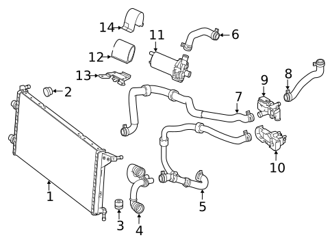Intercooler for 2013 Mercedes-Benz GL550 #0