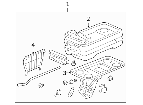 Center Console for 2005 Honda Odyssey #1