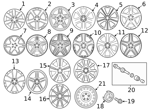 Wheels for 2009 Mercedes-Benz ML320 #0