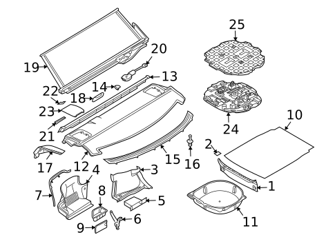 Interior Trim - Rear Body for 2008 BMW 535xi #2