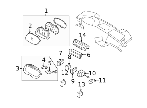 Instruments & Gauges for 2010 Hyundai Azera #0