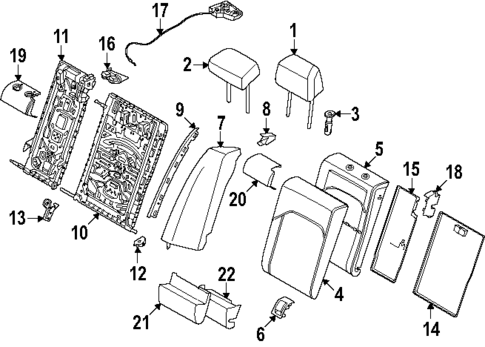 Rear Seat Components for 2025 BMW M5 #0