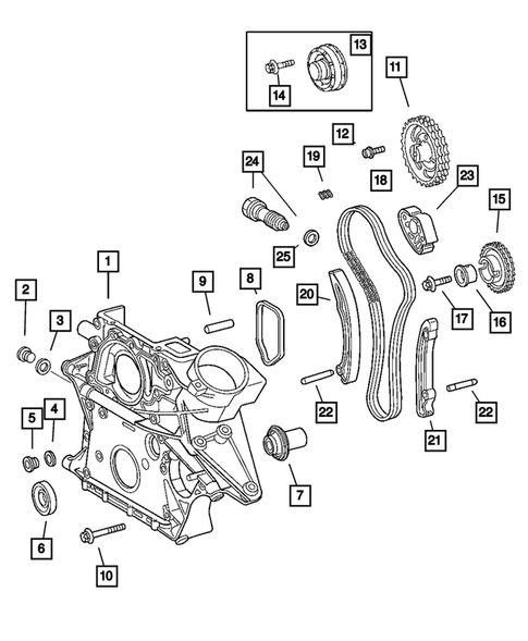 Timing Belt and Cover for 2004 Dodge Sprinter 2500 #0