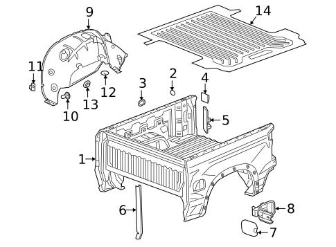 Pick UP Box for 2023 Chevrolet Silverado 2500 HD #0