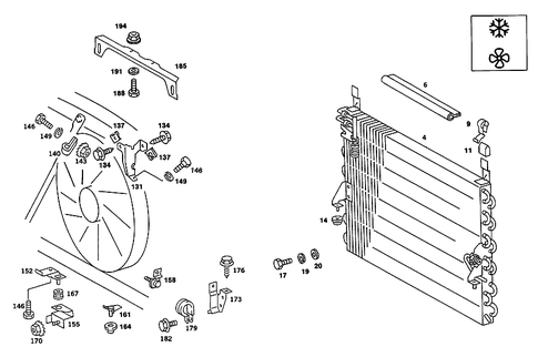 Refrigerant Line Arrangement for 1989 Mercedes-Benz 190 E #6