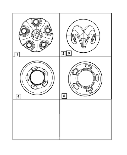Wheel Covers and Center Caps for 2010 Dodge Ram 3500 #1