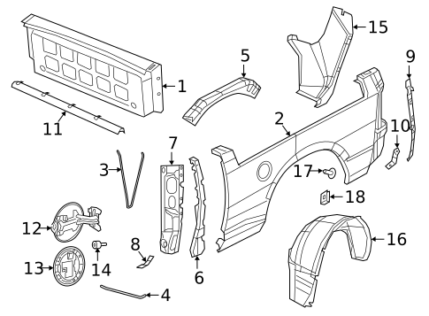 Front & Side Panels for 2024 Ram 3500 #2