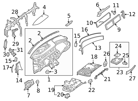 Instrument Panel for 2021 Mercedes-Benz S63 AMG #1