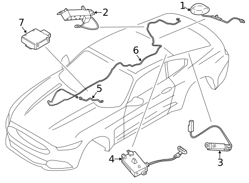 Antenna & Radio for 2017 Ford Mustang #2