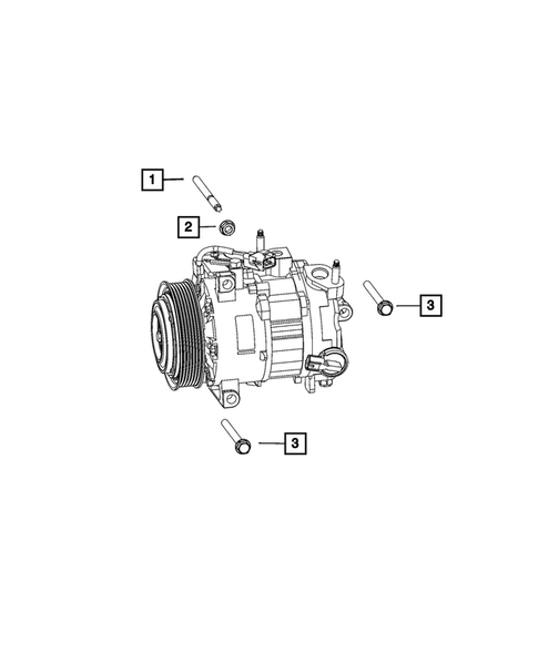 Air Conditioner Compressor and Mounting for 2022 Chrysler 300 #1