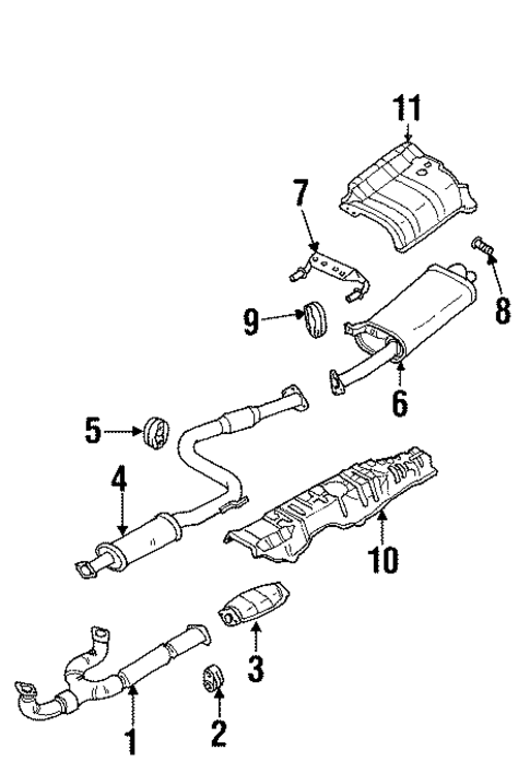 Exhaust Components for 1998 Mitsubishi Diamante #0