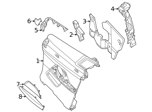 Interior Trim - Quarter Panels for 2023 BMW M440i #1